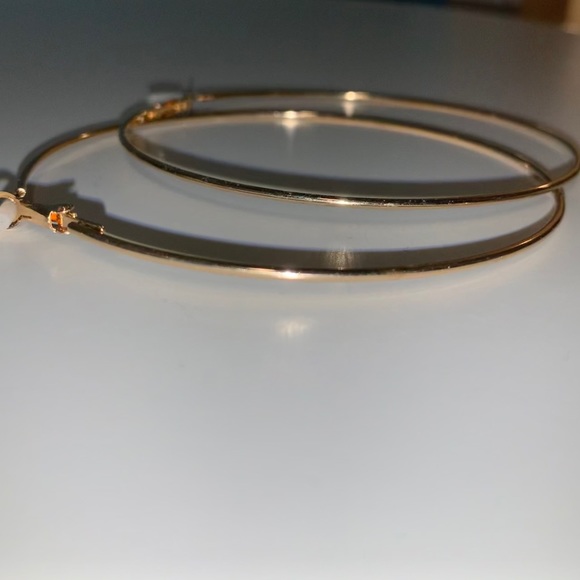 Gold Hoop Earring - Picture 2 of 2